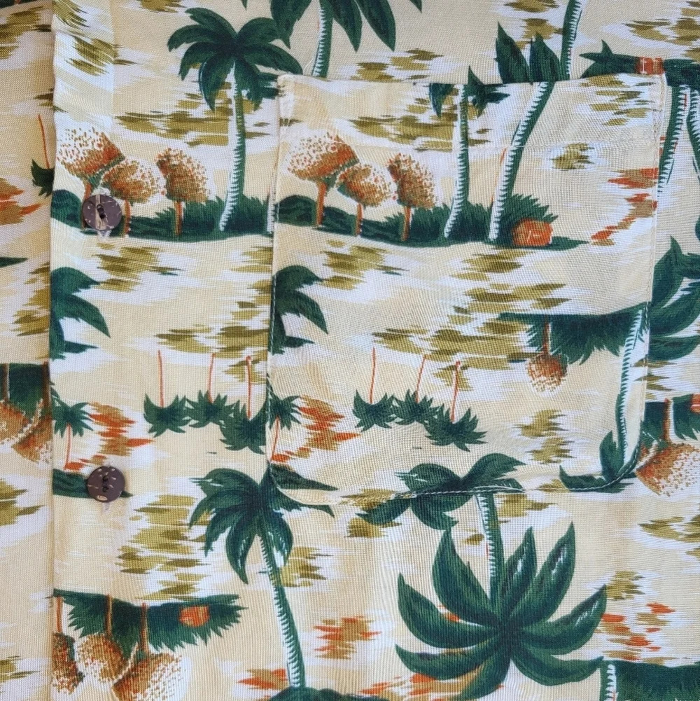 Vintage Get Arnie Shirt Mens XL Hawaiian Camp Button‎ Down Vacation Resort Wear - Picture 6 of 10